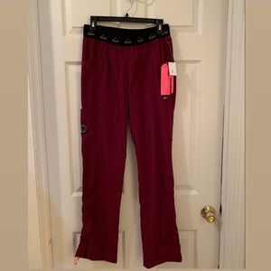 Koi Maroon Scrub Pants.
